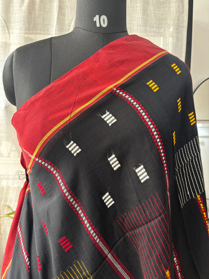BLACK JAMDANI SAREE