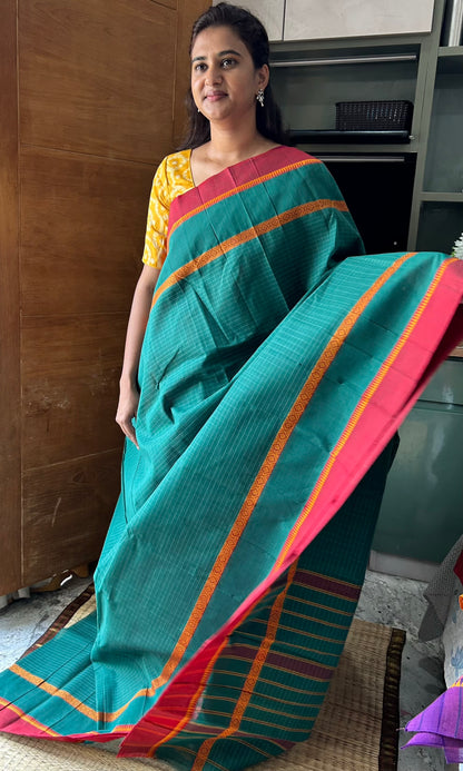 GREEN NARAYANPET SAREE