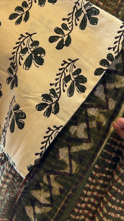 Green kota saree