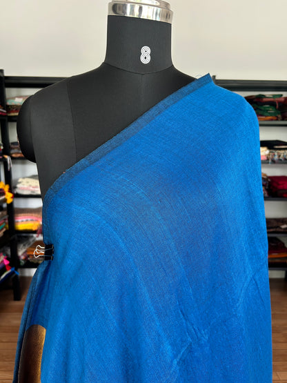 BLUE ACRYLIC SAREE