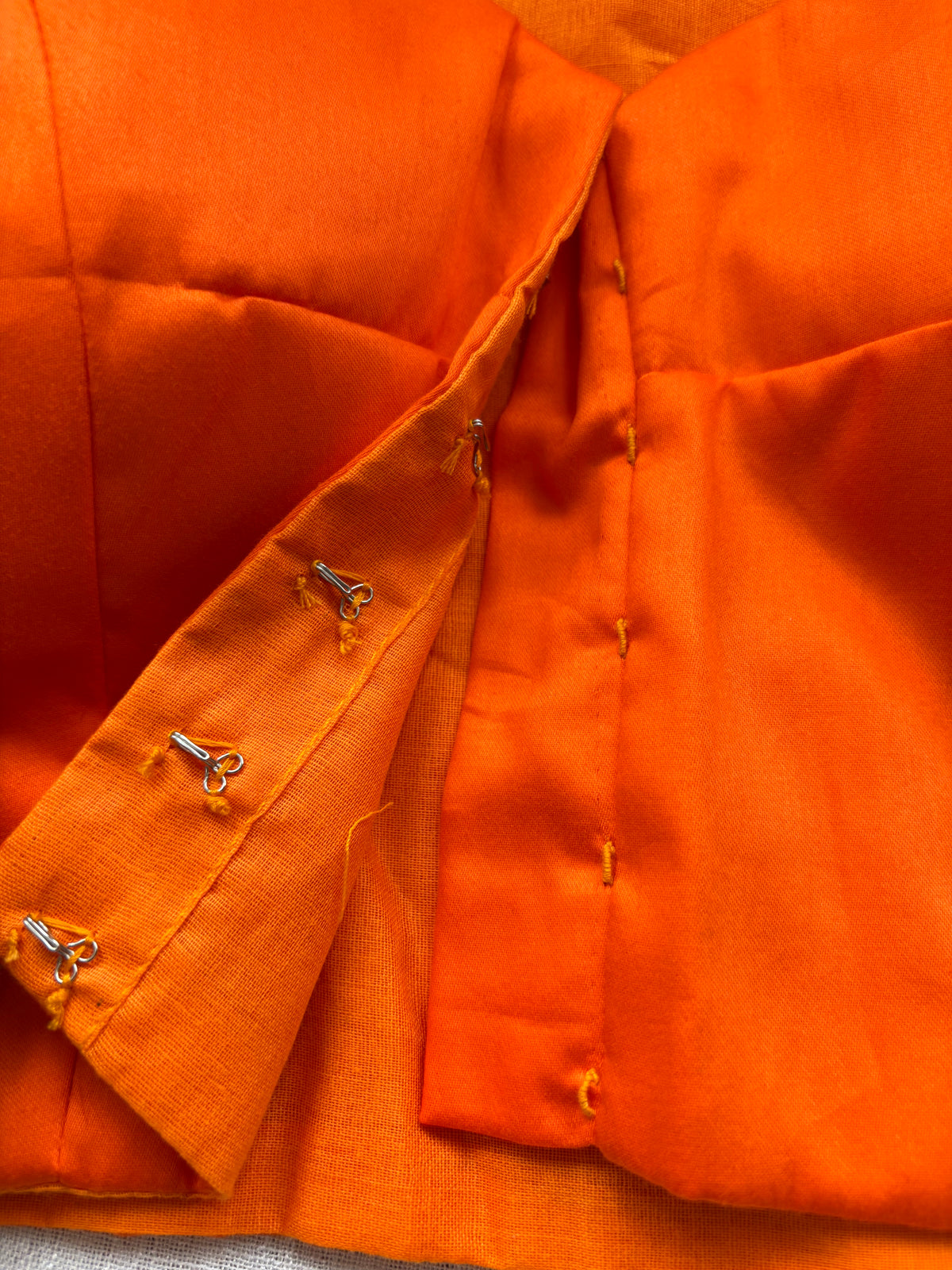 ORANGE COTTON BLOUSE