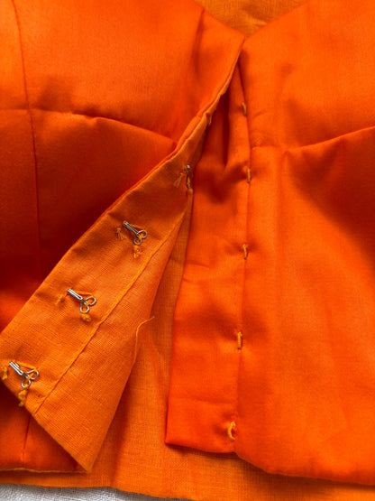 ORANGE COTTON BLOUSE