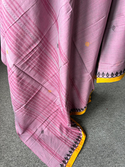 PINK DHANIAKHALI SAREE