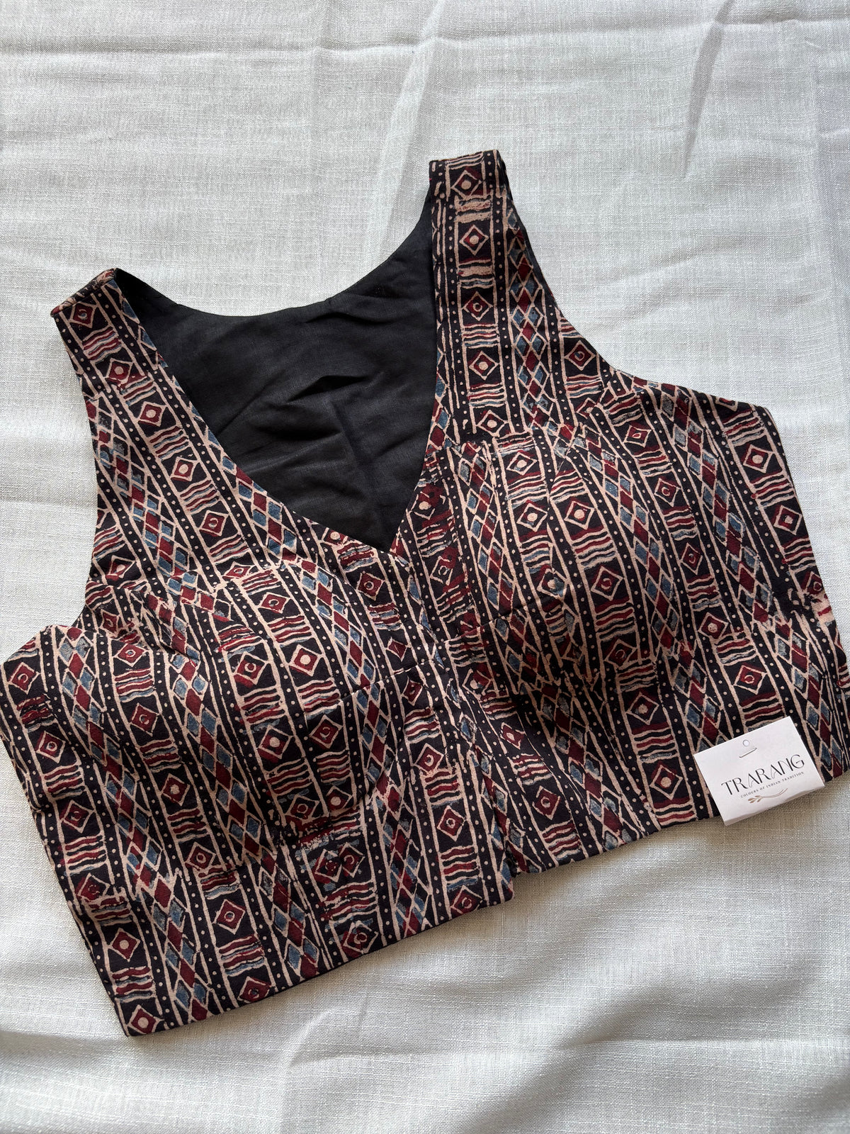 BLACK COTTON BLOUSE