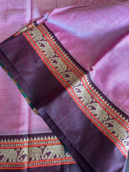 PINK NARAYANPET SAREE