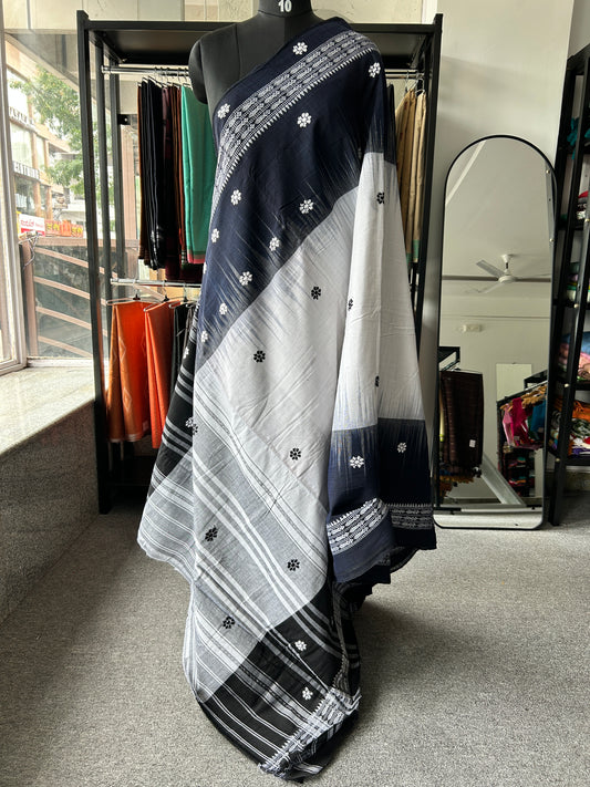 BLACK DHANIAKHALI SAREE