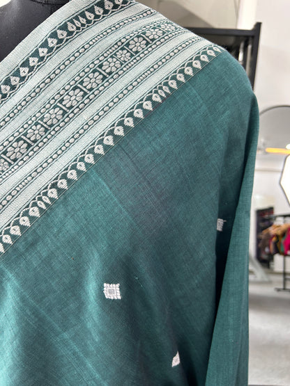 GREEN MERCERISED SAREE