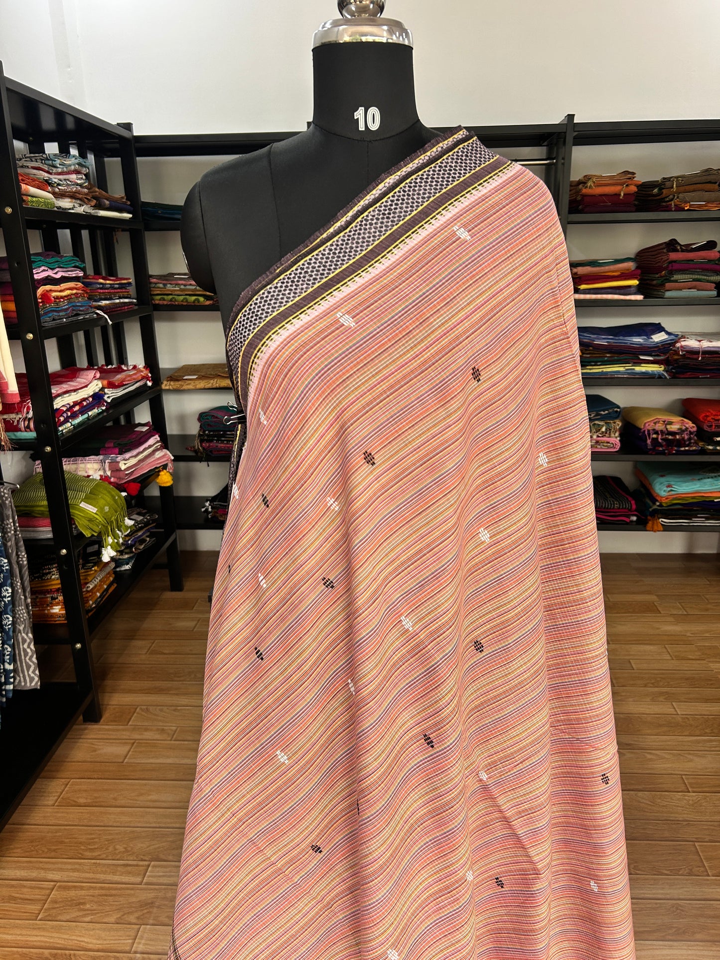 ORANGE DHANIAKHALI SAREE