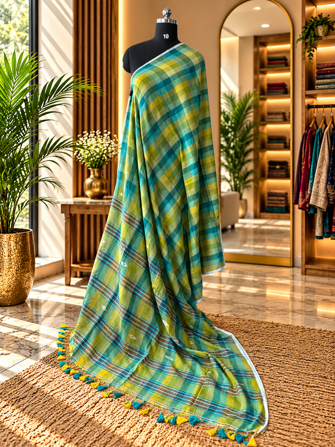 GREEN INSPIRED BHUJODI SAREE