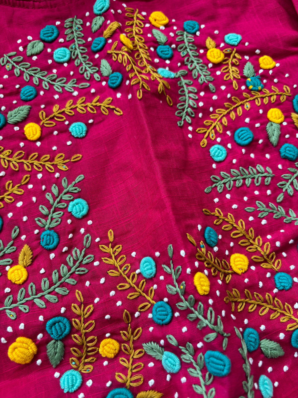 PINK EMBROIDERED  BLOUSE