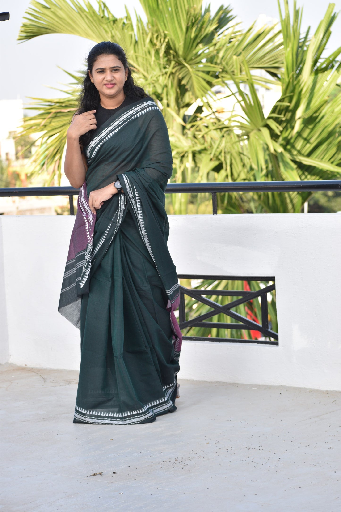 GREEN DHANIAKHALI SAREE