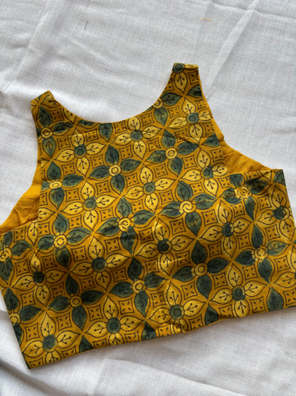 YELLOW COTTON BLOUSE