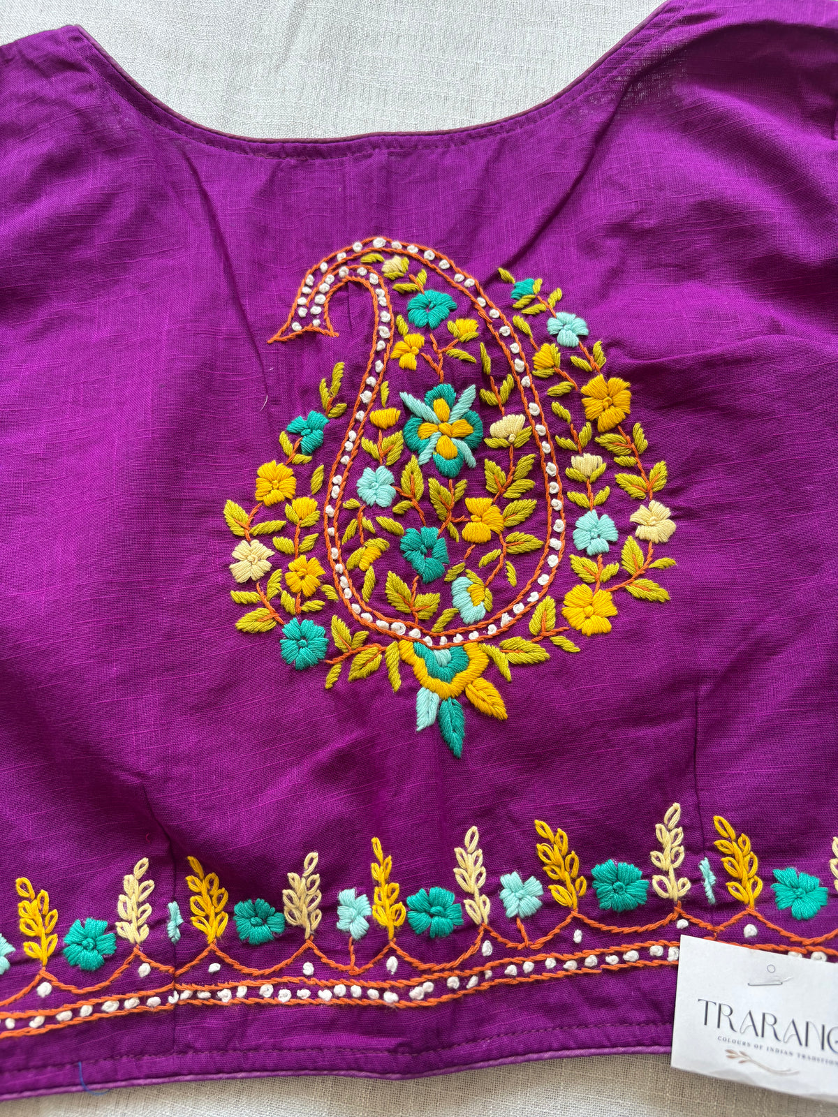 Purple Embroidered blouse