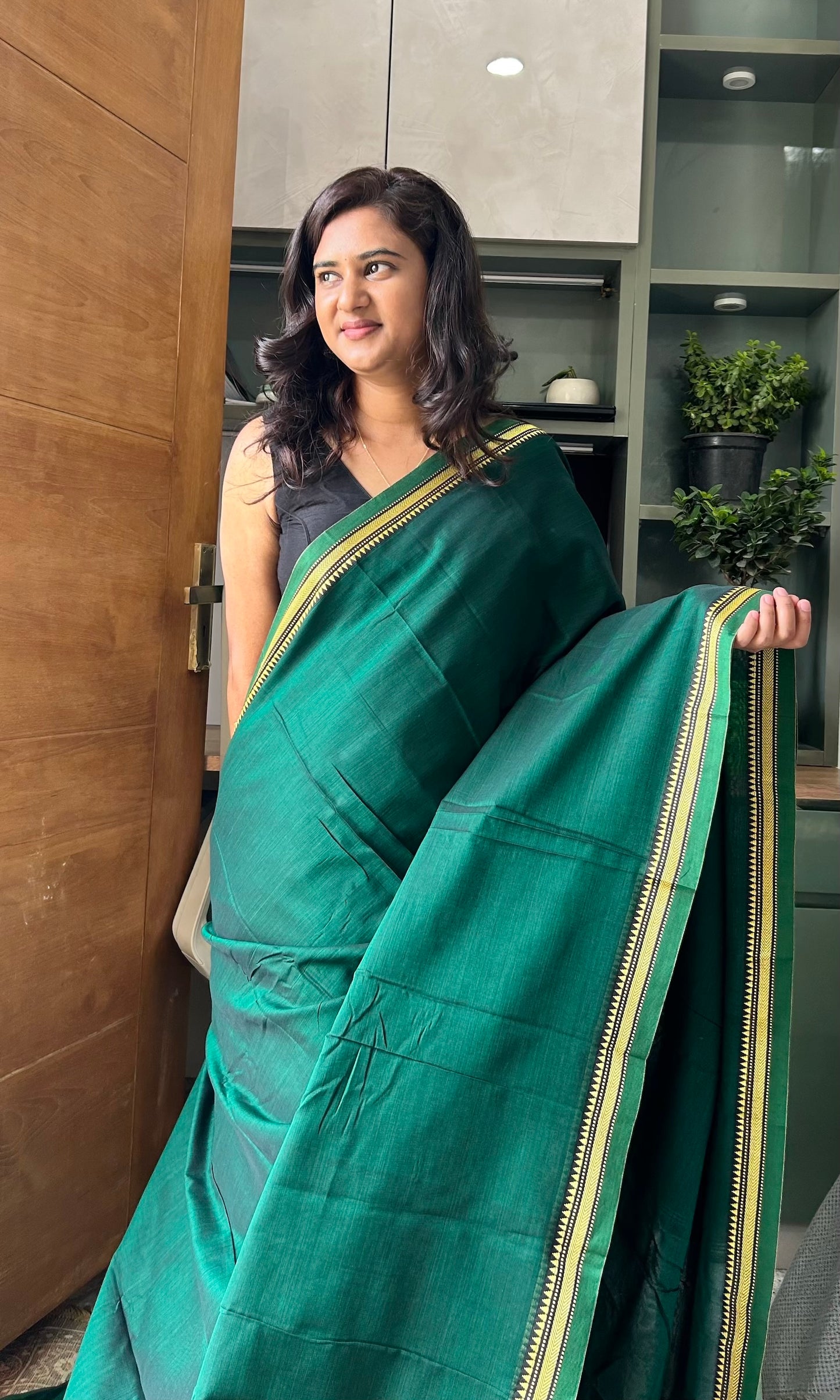 GREEN NARAYANPET SAREE