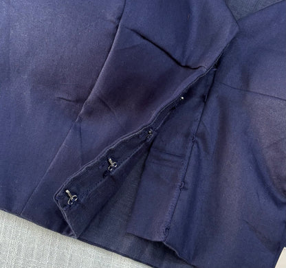 NAVY BLUE COTTON BLOUSE