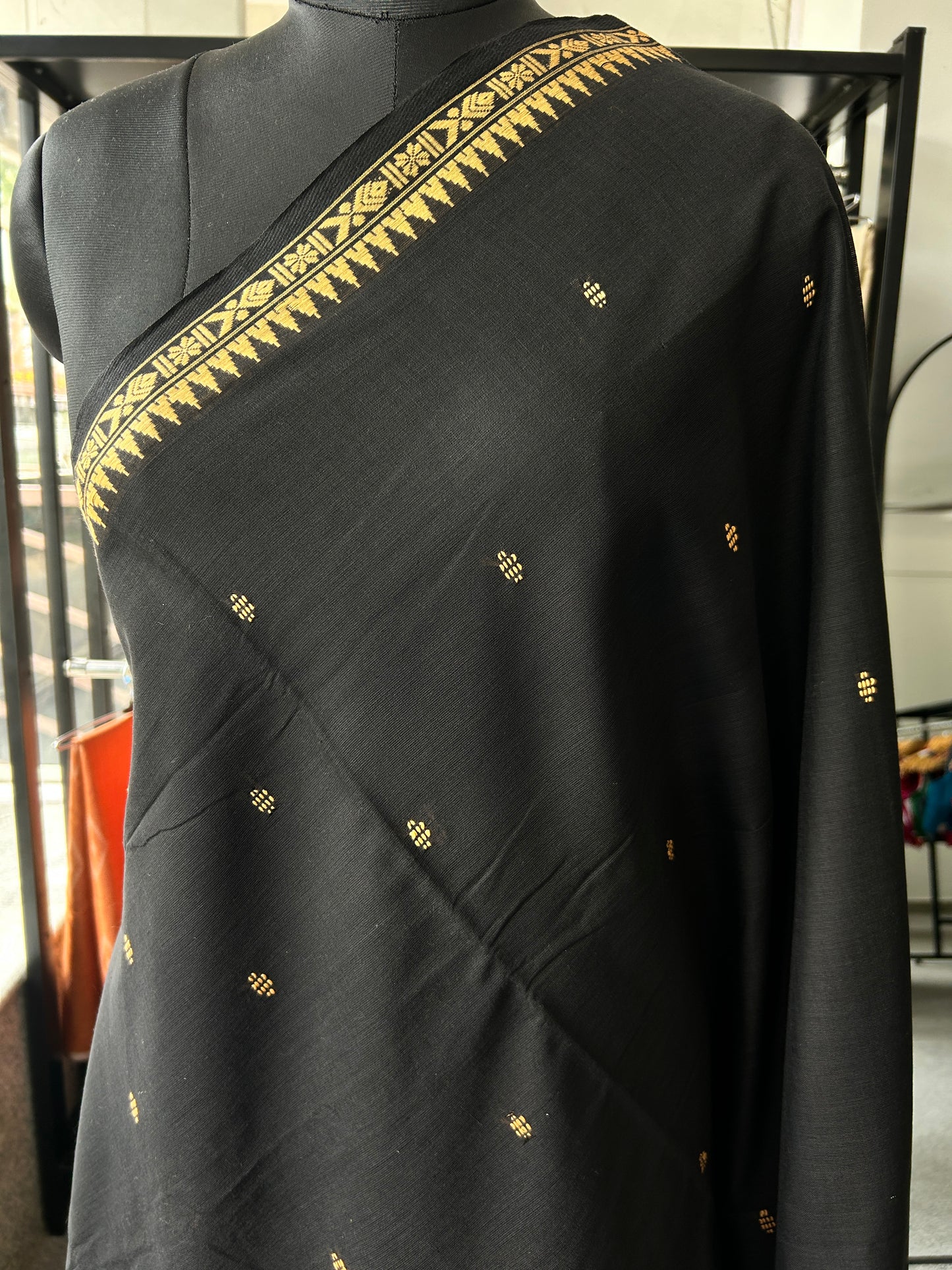 BLACK DHANIAKHALI SAREE