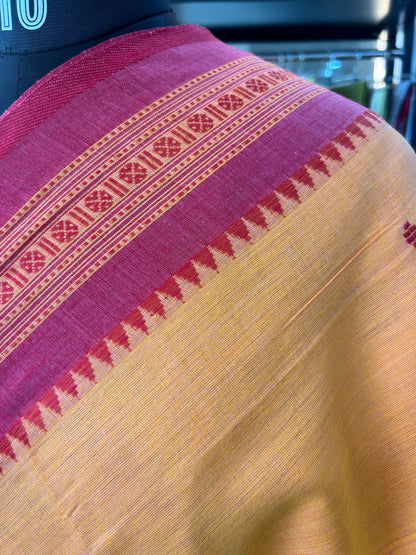 ORANGE DHANIAKHALI SAREE