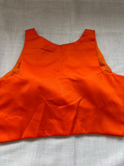 ORANGE COTTON BLOUSE