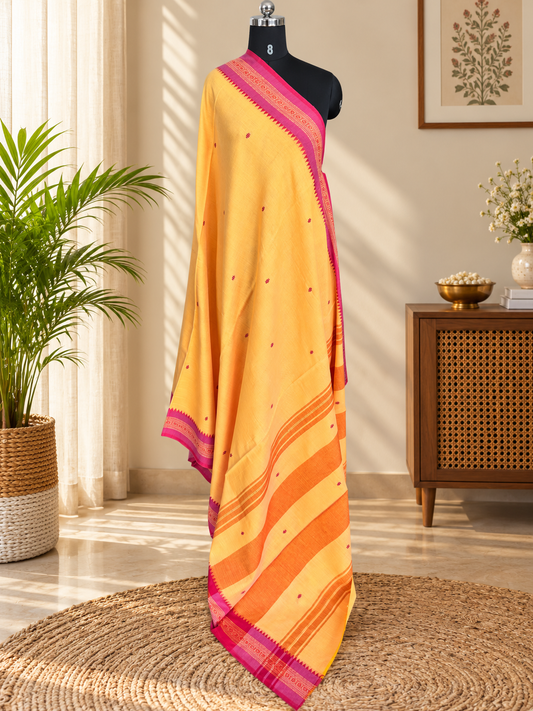 YELLOW DHANIAKHALI SAREE