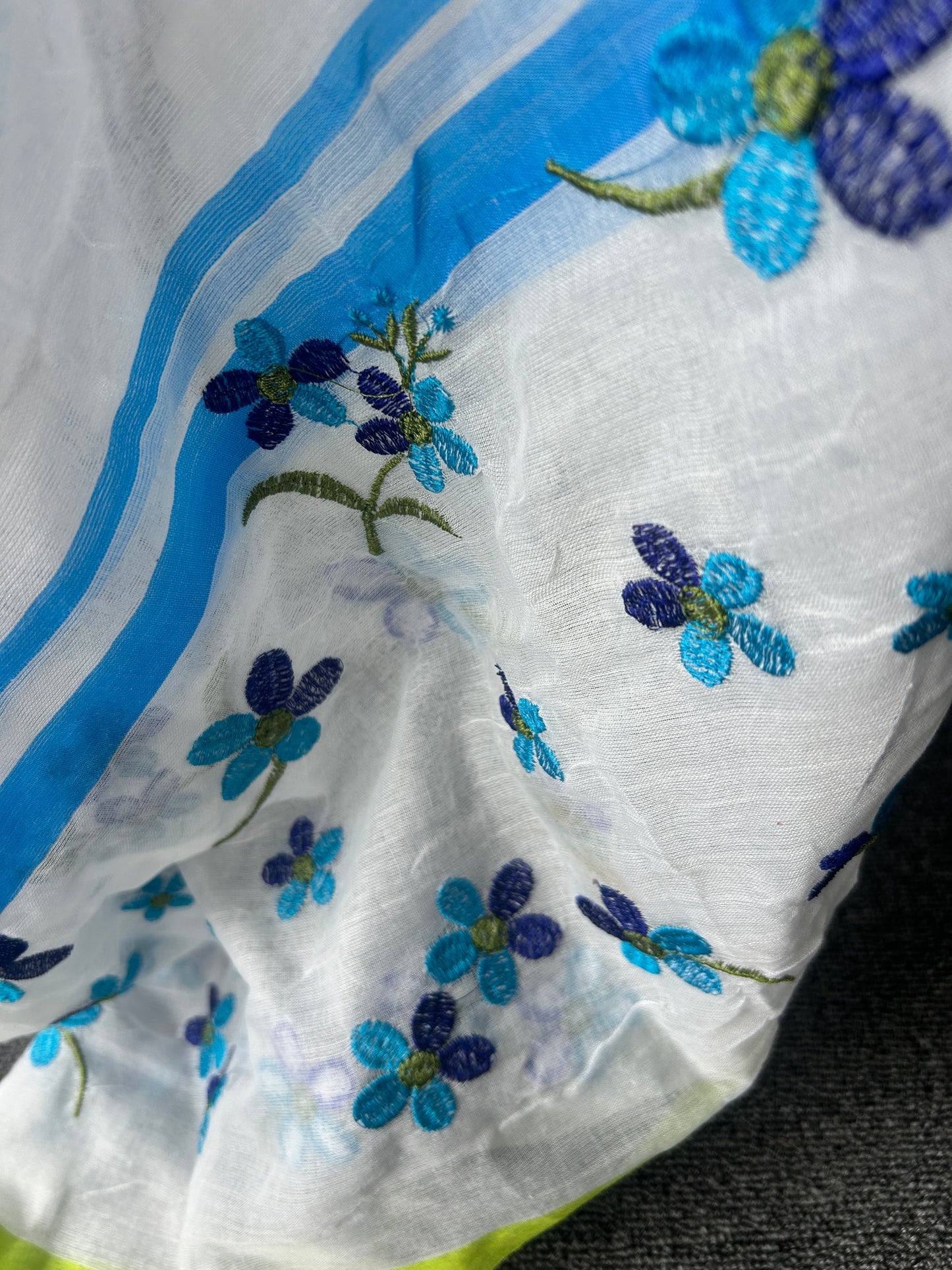 WHITE MUL SAREE