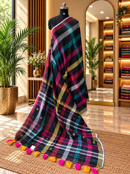 BLACK INSPIRED BHUJODI SAREE