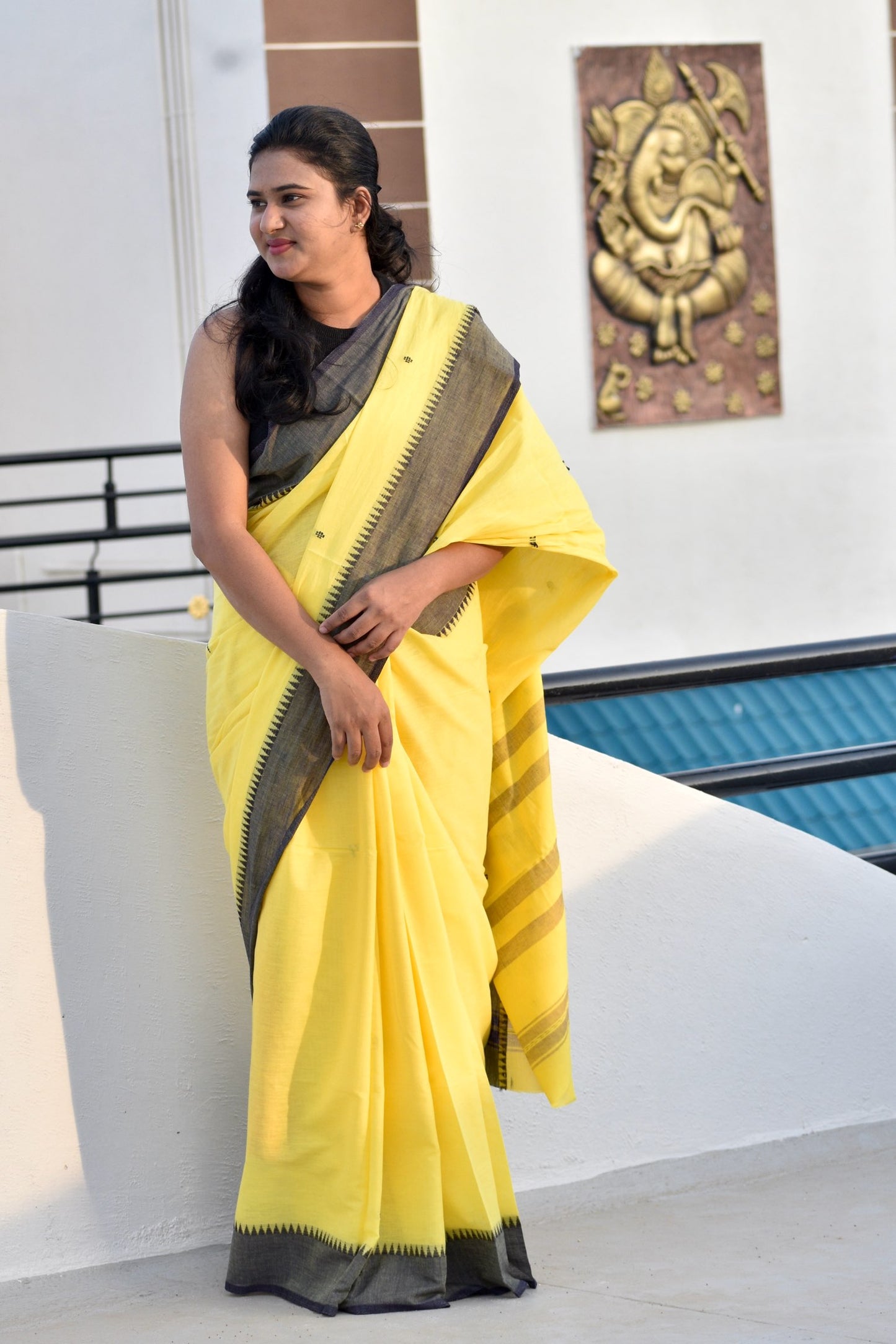 YELLOW DHANIAKHALI SAREE