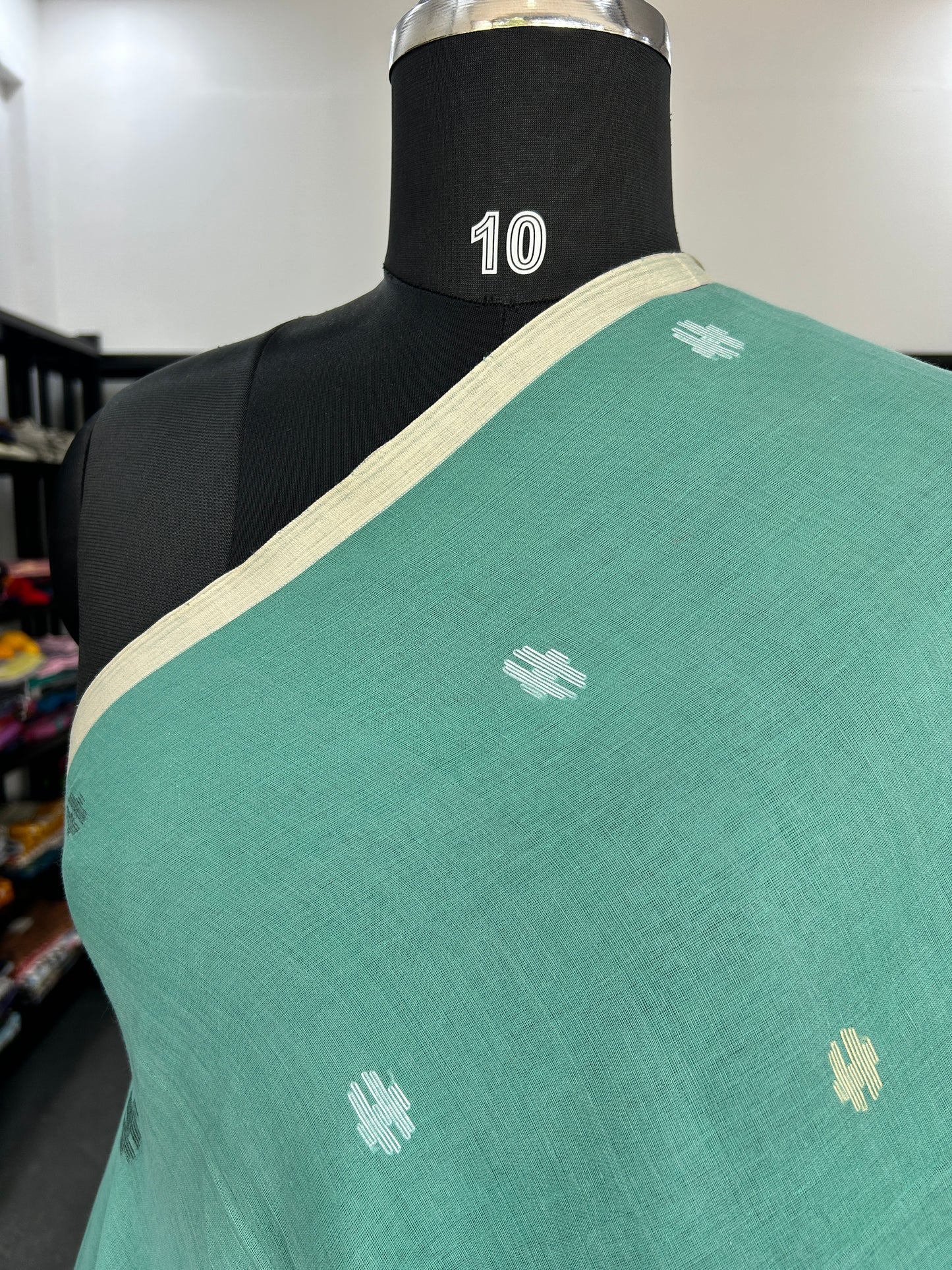 GREEN JAMDANI SAREE