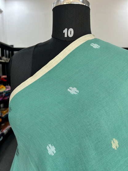 GREEN JAMDANI SAREE