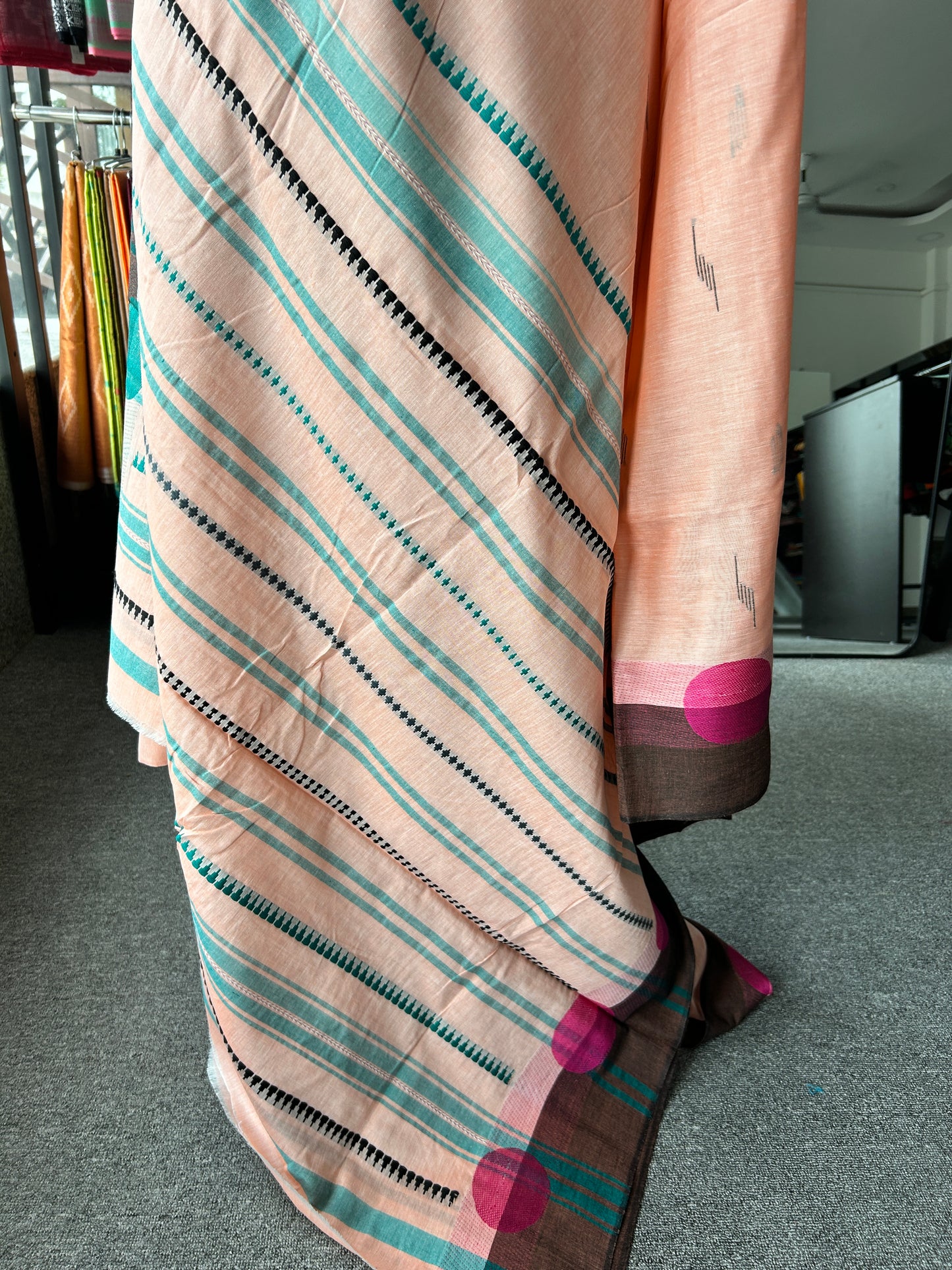 ORANGE DHANIAKHALI SAREE