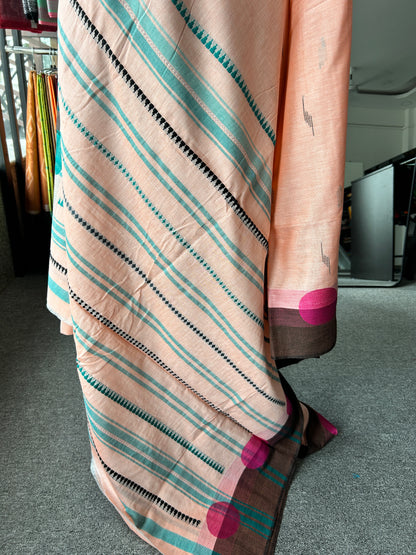 ORANGE DHANIAKHALI SAREE