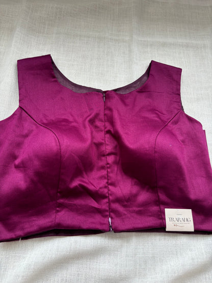 PURPLE COTTON BLOUSE