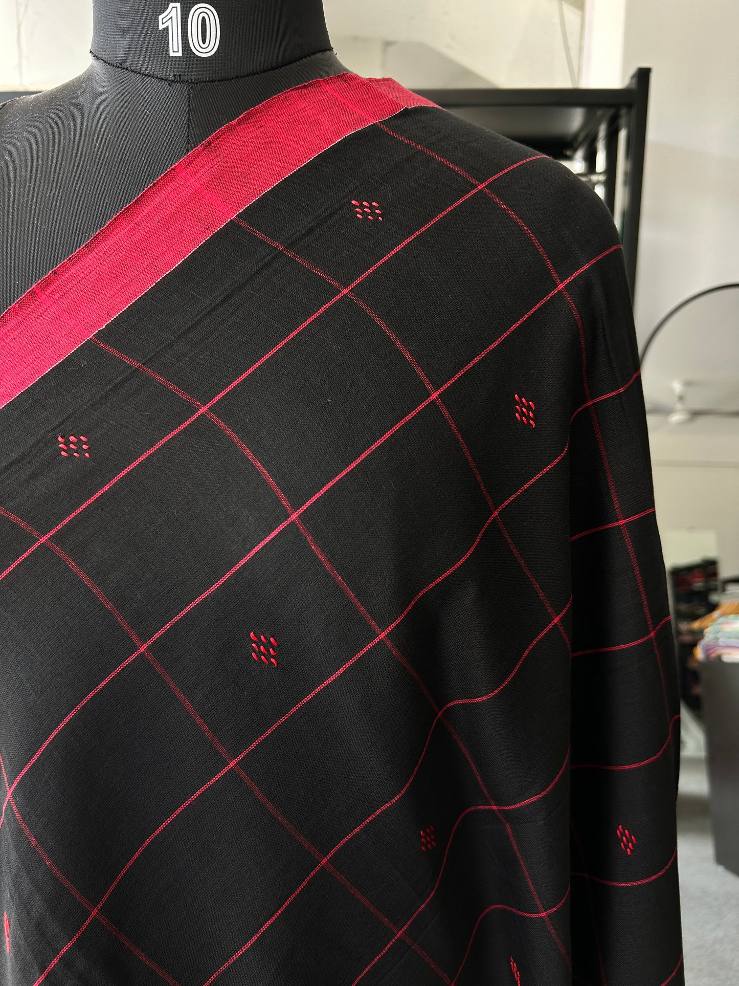BLACK DHANIAKHALI SAREE