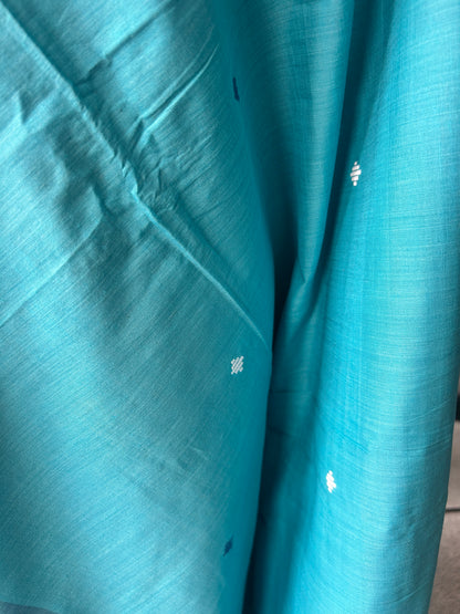 BLUE DHANIAKHALI SAREE