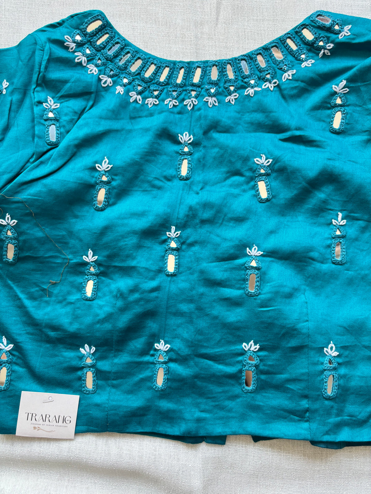 Blue Embroidered blouse