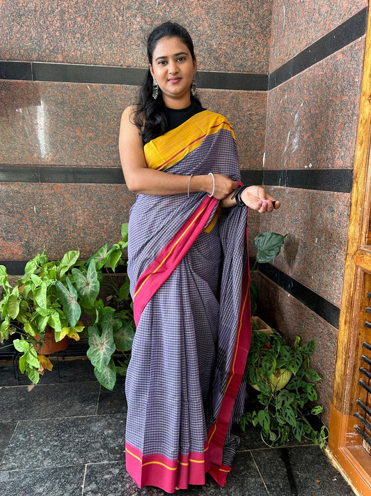 BLUE PATTEDANCHU SAREE.