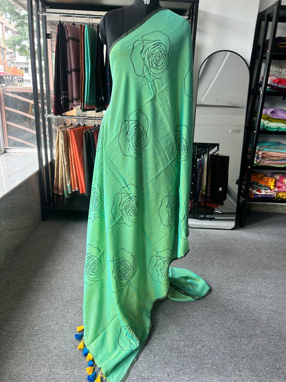 GREEN MUL SAREE