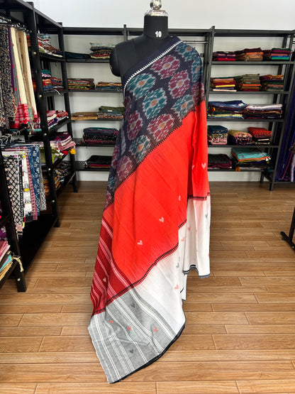 ORANGE DHANIAKHALI SAREE