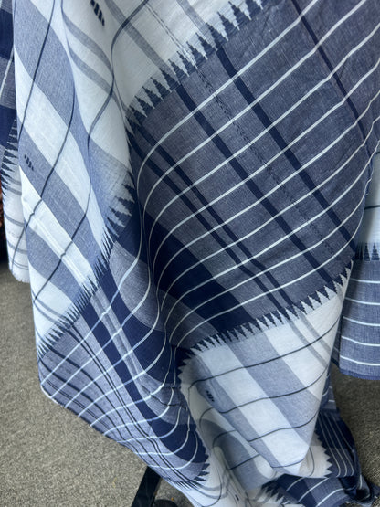 WHITE DHANIAKHALI SAREE