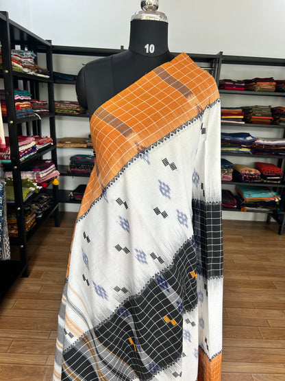 ORANGE DHANIAKHALI SAREE