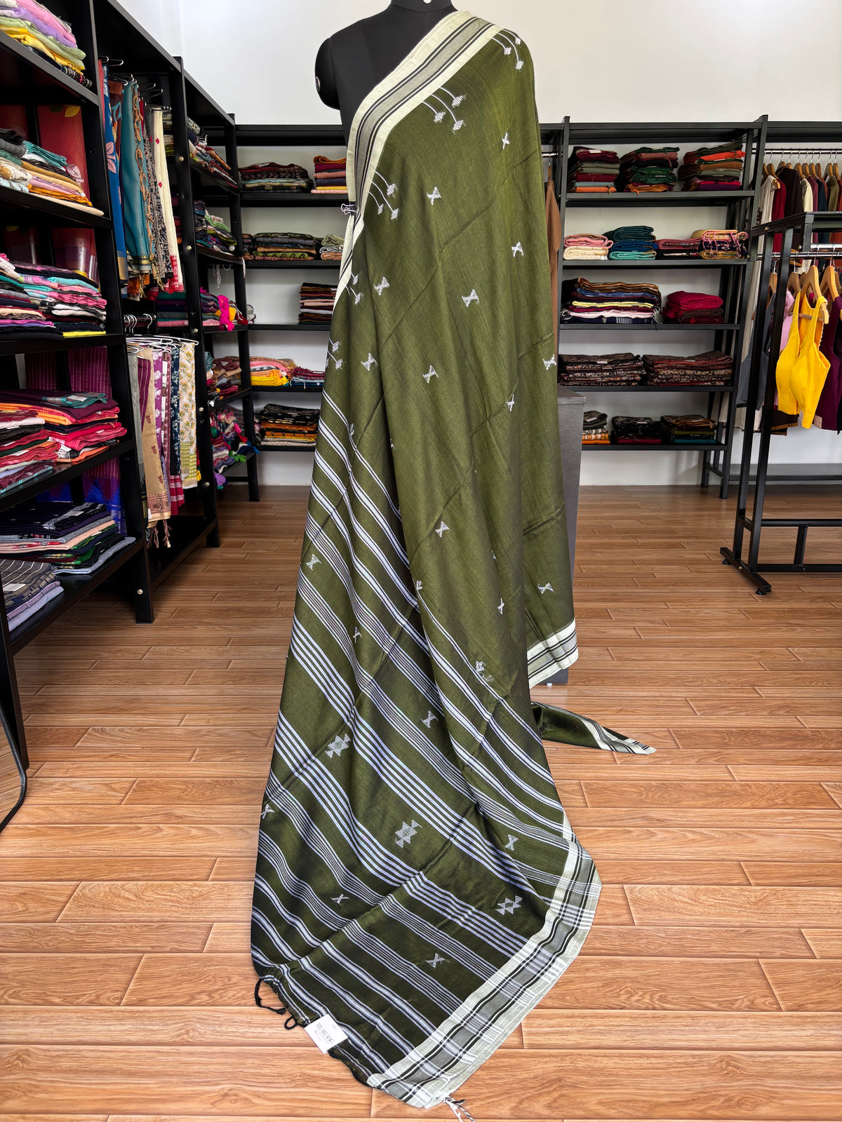 GREEN BHUJODI SAREE