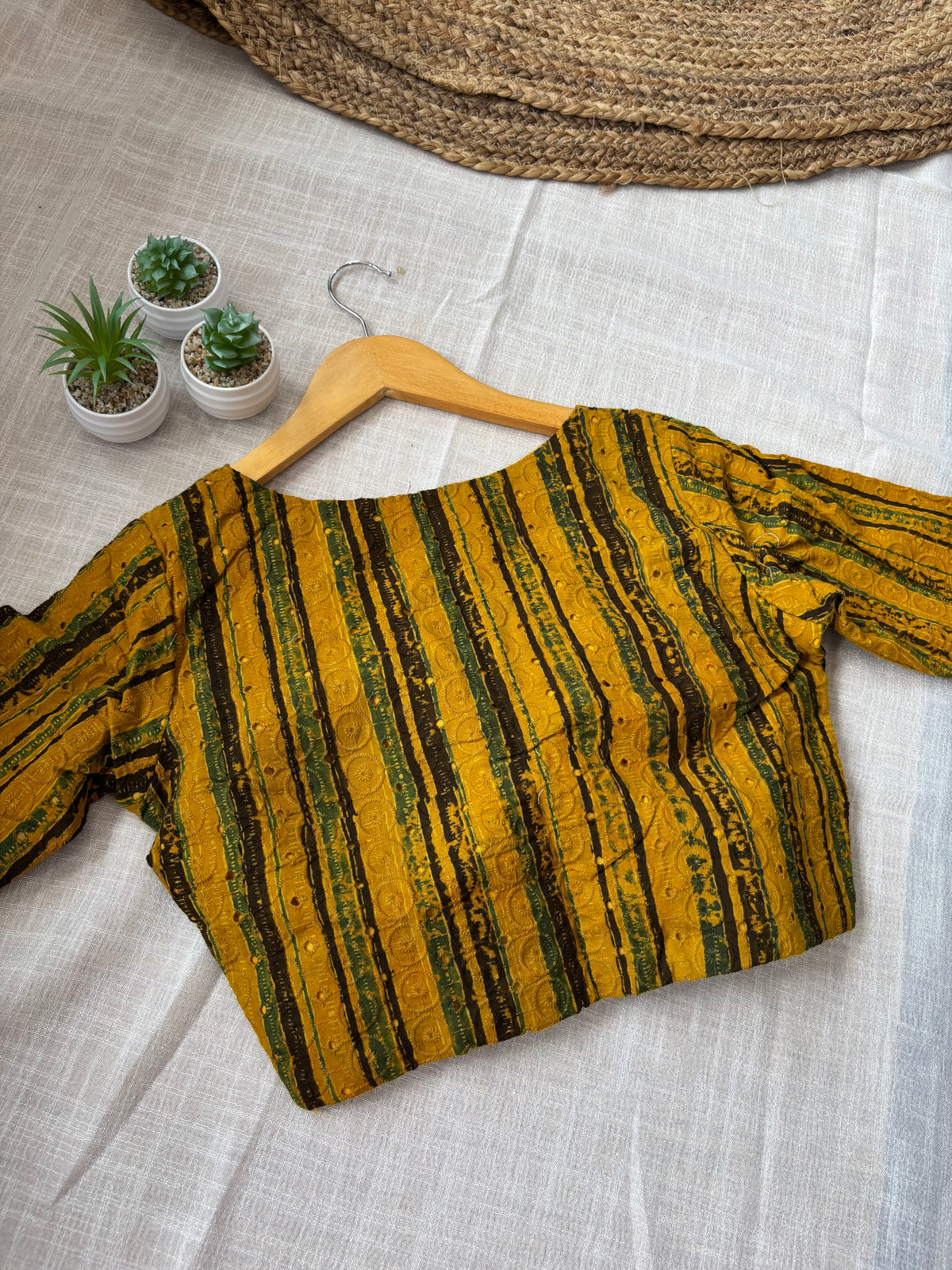 YELLOW HAKOBA BLOUSE