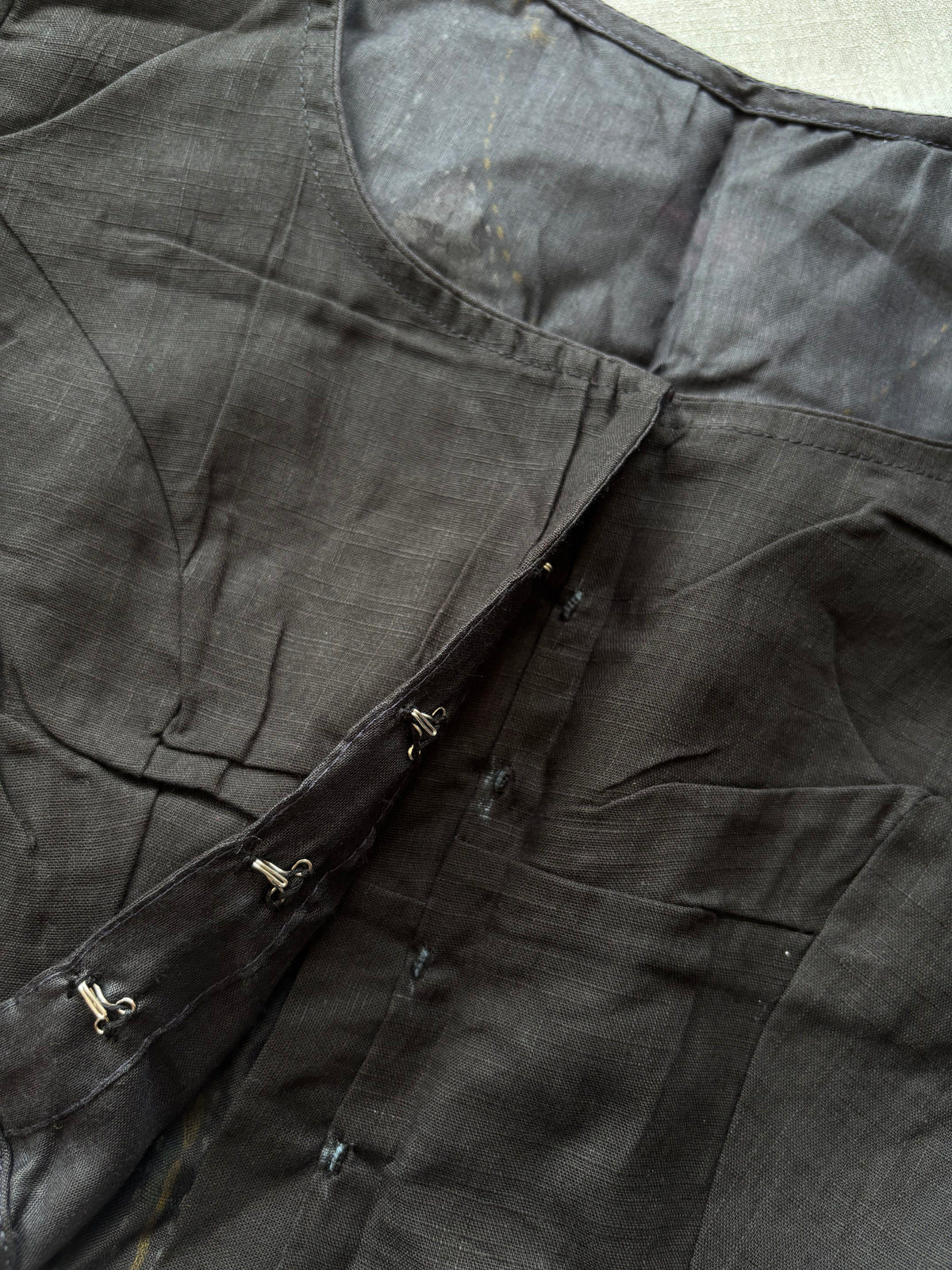 Black hand painted blouse