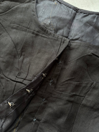 Black hand painted blouse