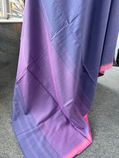 LAVENDER DHANIAKHALI SAREE