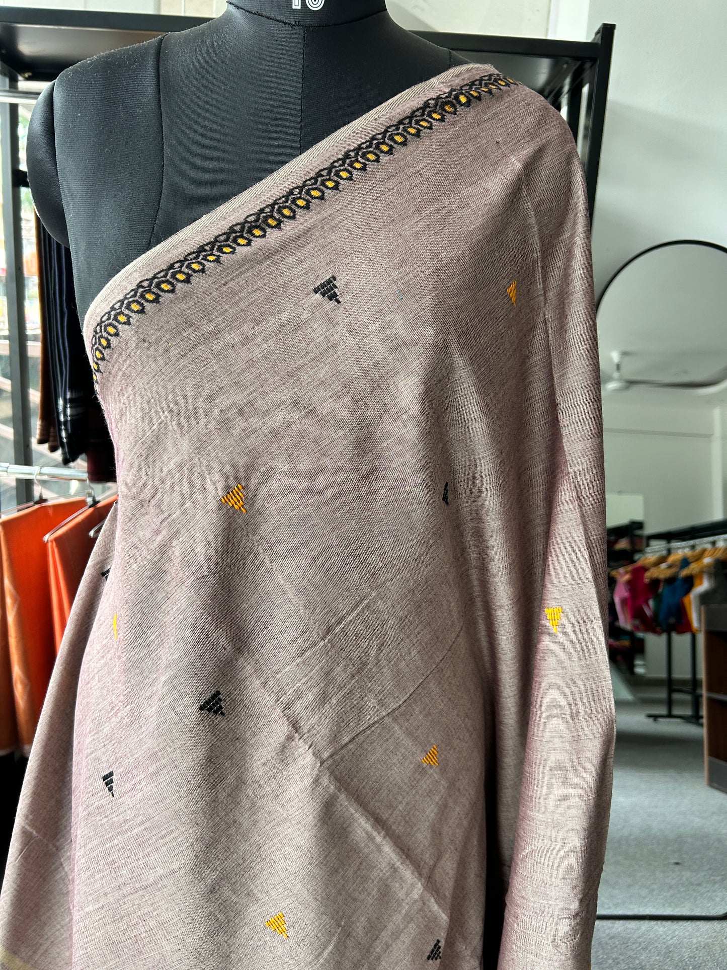 GREY DHANIAKHALI SAREE