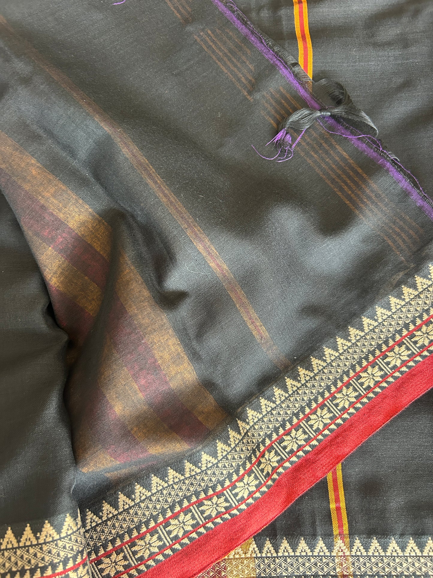 BLACK NARAYANPET SAREE