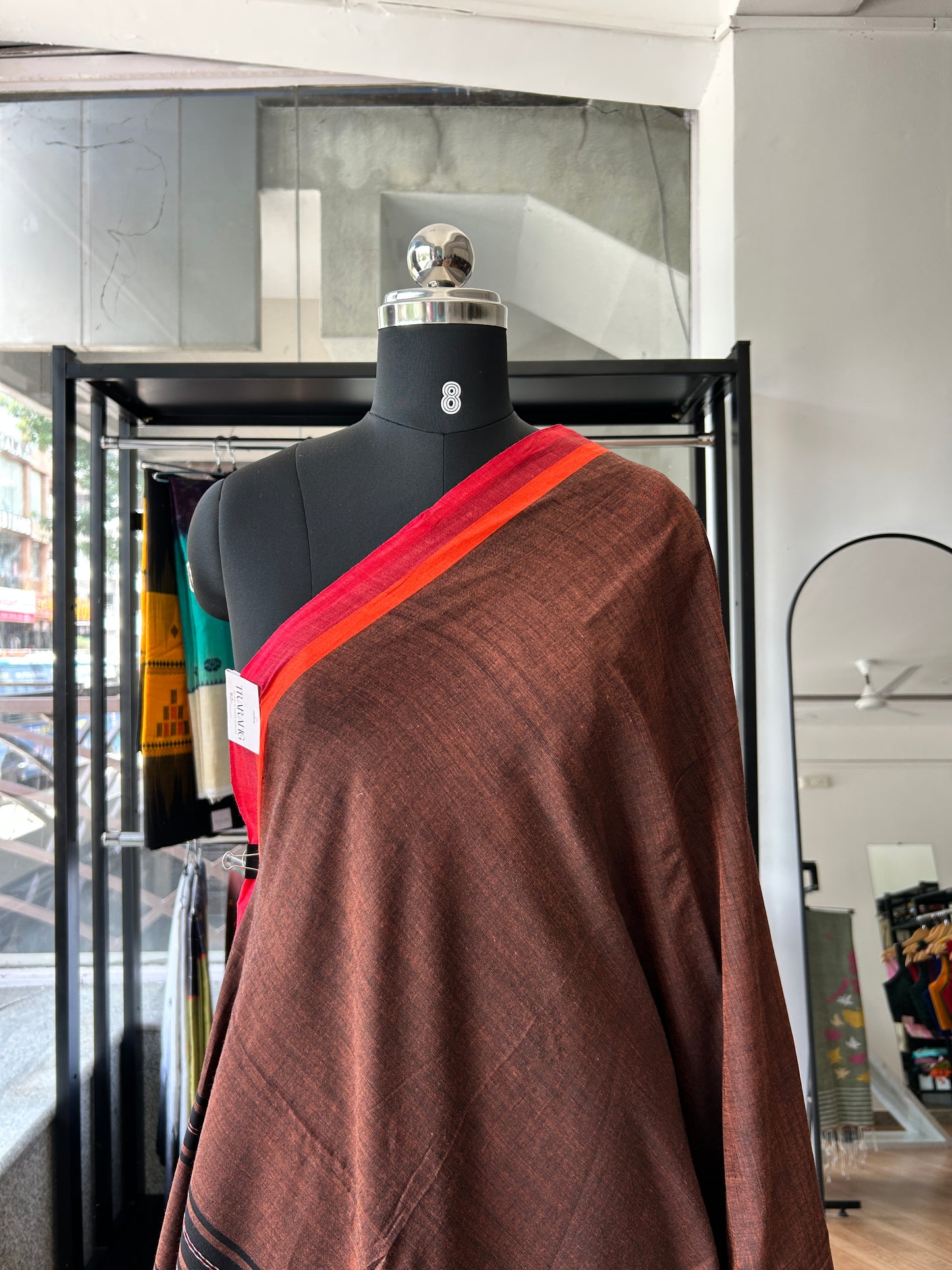BROWN DHANIAKHALI SAREE