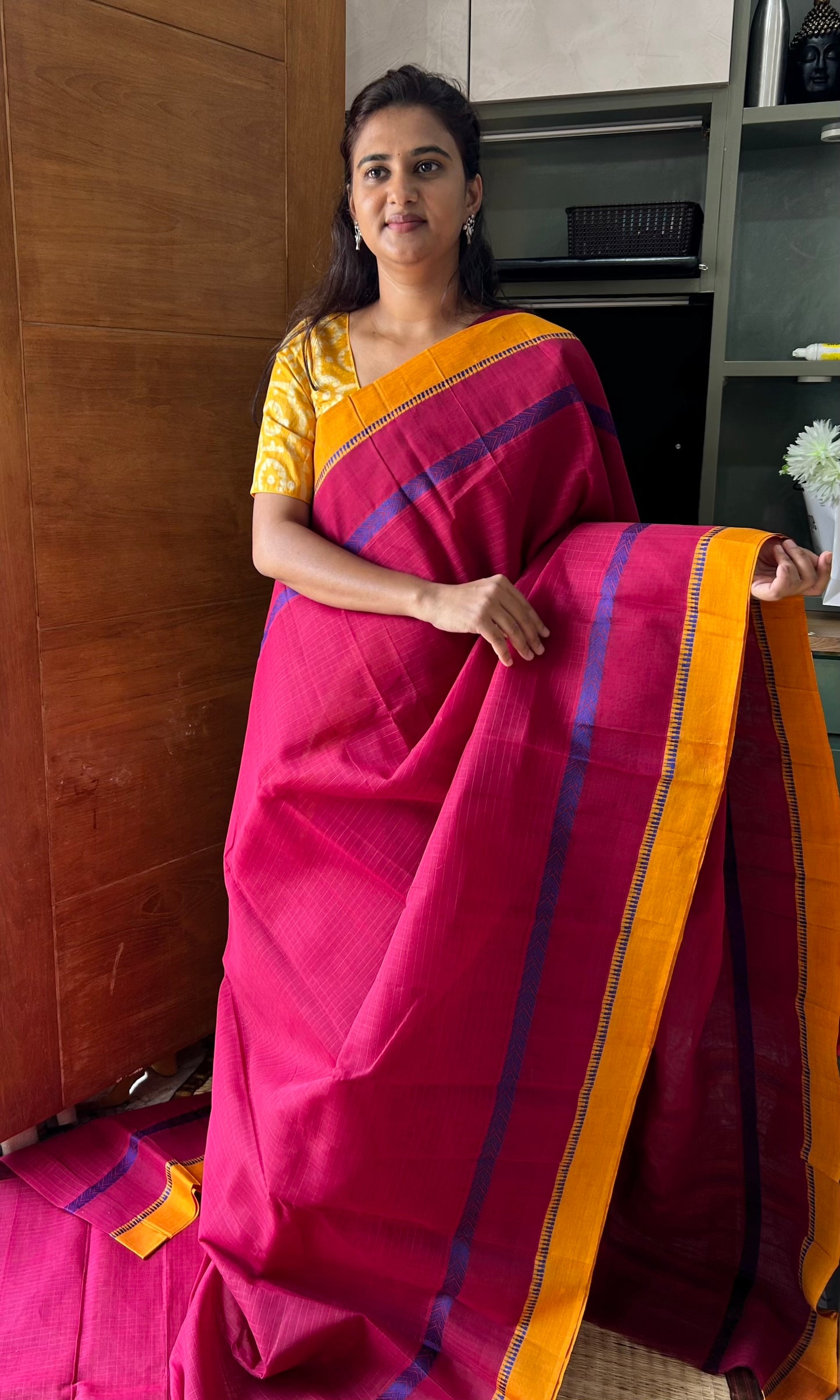 PINK NARAYANPET SAREE