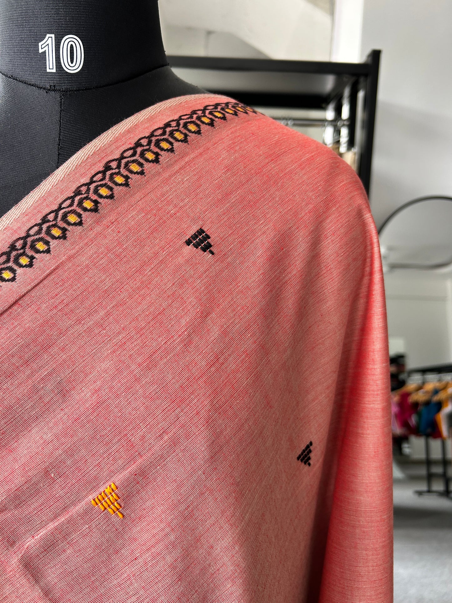 PEACH DHANIAKHALI SAREE