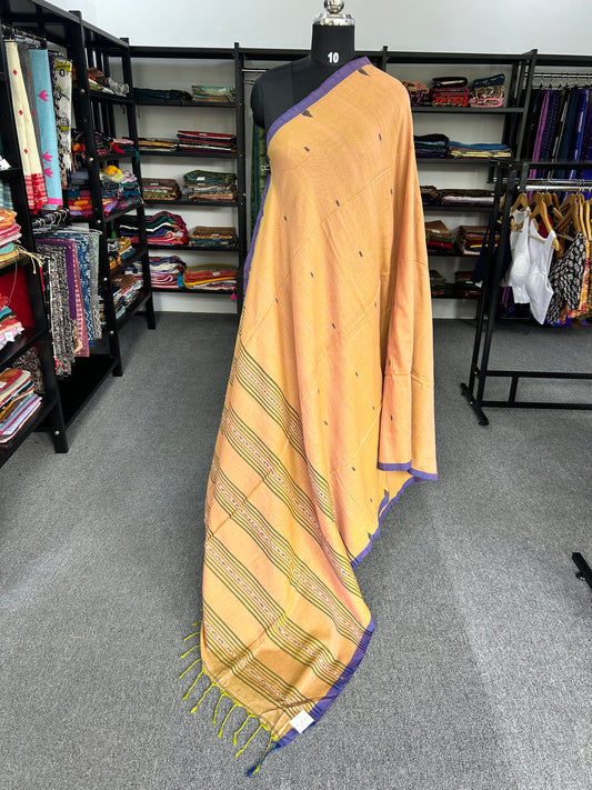 ORANGE JAMDANI SAREE